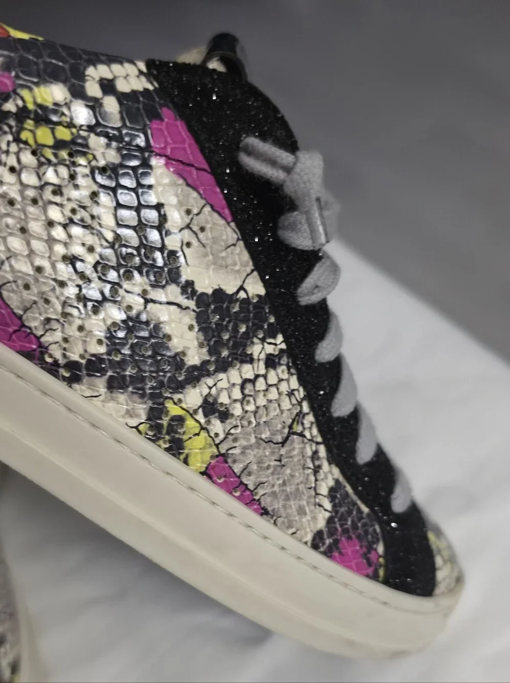 P448 JOHN PIUMA PYTHON OR SNAKESKIN 38 (7.5)